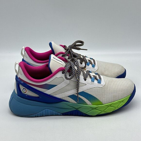 Reebok Nanoflex Parafit TRGX4070 Mens Size 6 Womens Size 7.5 White Running Shoes - Picture 4 of 14